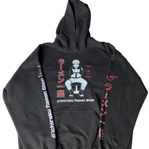Naruto Shippuden Ichiraku Ramen Shop Hoodie – Size L – Black (Pre-Owned)